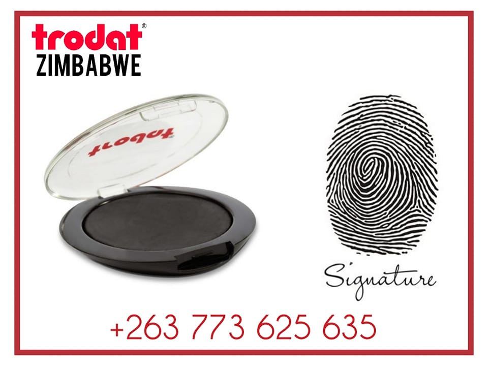 Fingerprint Signatures and Trodat Fingerprint Pad 9094