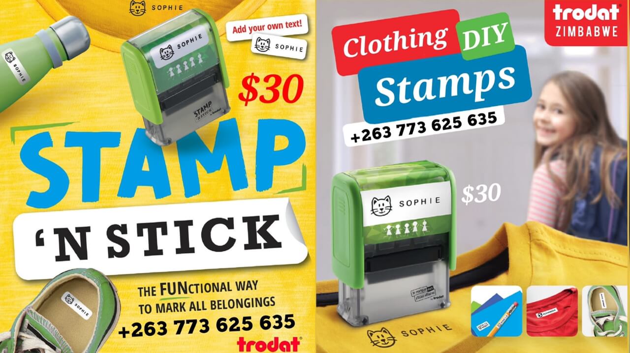 Trodat Stamp N Stick DIY Clothing Stamps