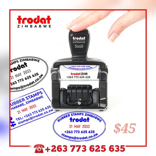 Rubber Stamps on Trodat Professional 5460 Harare