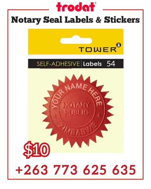 Notary Seal Stickers and Company Seal Labels
